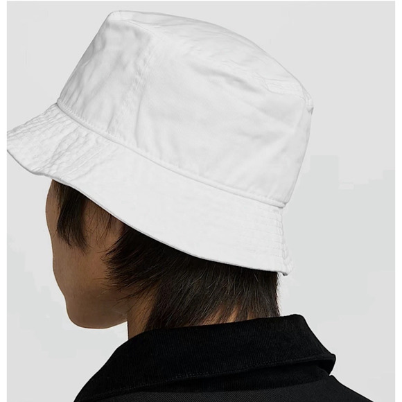 Nike Apex Futura Washed Bucket Hat White Size Large FB5381 100 NEW FREE SHIPPING - Picture 3 of 4